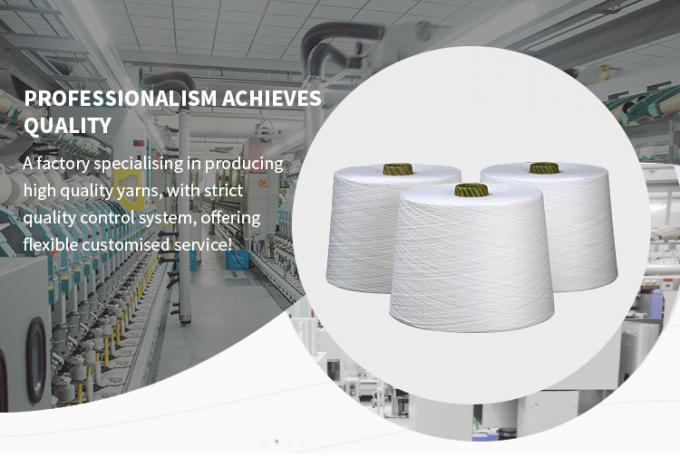 Dty 100D 75D 36F Twist Full Dull 100% โพลีเอสเตอร์ ยาง สปันขาว ยืดหยุ่นสูง 0