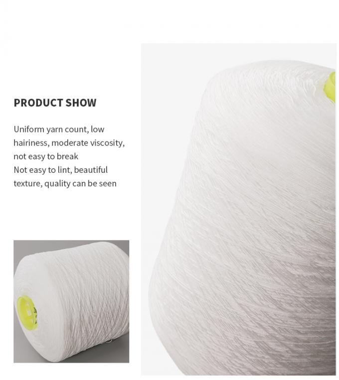 Dty 100D 75D 36F Twist Full Dull 100% โพลีเอสเตอร์ ยาง สปันขาว ยืดหยุ่นสูง 4