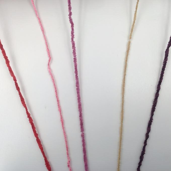100% Cotton Chenille Yarn Dyed Texturized Type 1/6NM-1.2NM Count 7