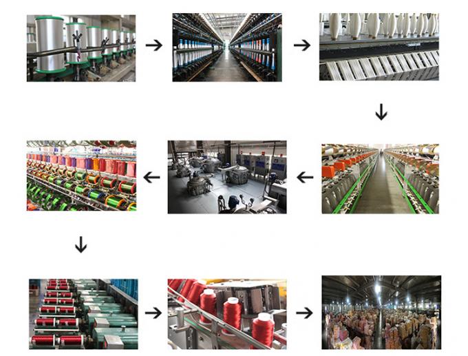 Ms ประเภท Lurex สายขีดทองเหลือง สายเงินโลหะ 75D จํานวนเส้น 6